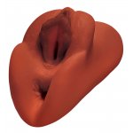 MASTURBATOR-IDEALNA CIPKA 2 OTWORY CIEMNY BRĄZ