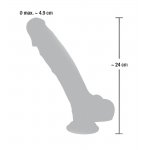MEDICAL SILICONE - MEDYCZNE SILIKONOWE DILDO 24CM