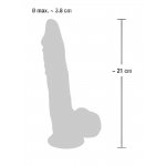 MEDICAL SILICONE - MEDYCZNE SILIKONOWE DILDO 21CM