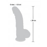 MEDICAL SILICONE - MEDYCZNE SILIKONOWE DILDO 20CM
