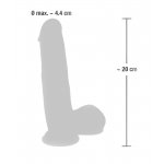 MEDICAL SILICONE - MEDYCZNE SILIKONOWE DILDO 20CM