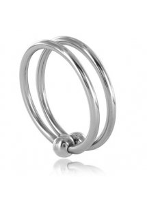 METAL HARD - PODWÓJNY PIERŚCIEŃ NA PENISA I JĄDRA 32MM