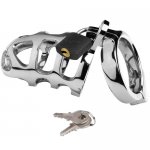 METAL HARD - POTĘŻNA STALOWA KLATKA NA PENISA Z PIERŚCIENIEM