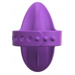 SILIKONOWY WIBRATOR NA PALEC FIOLETOWY