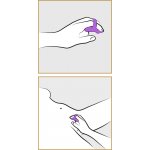 SILIKONOWY WIBRATOR NA PALEC FIOLETOWY