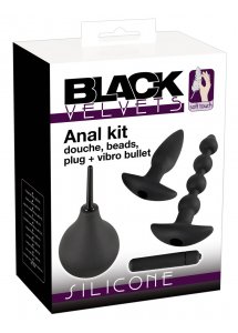 4-CZĘŚCIOWY ZESTAW DO ZABAW ANALNYCH-BLACK VELVETS