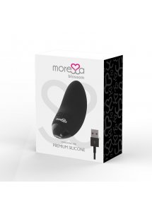 MORESSA BLOSSOM - SILIKONOWY MINI MASAŻER ŁECHTACZKI CZARNY