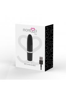 MORESSA IVY - SILIKONOWY MINI WIBRATOR POCISK CZARNY
