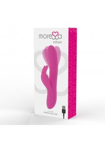 MORESSA ETHAN - WIBRATOR KRÓLICZEK STYMULACJA PUNKTU-G I ŁECHTACZKI RÓŻOWY