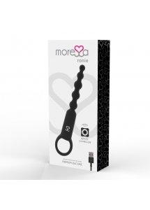 MORESSA RONIE - SILIKONOWE KORALIKI ANALNE ZDALNIE STEROWANE CZARNE