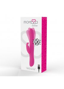 MORESSA SOMER - WIBRATOR STYMULUJĄCY Z ROTACJAMI RÓŻOWY