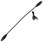 PODWÓJNY WIBRATOR Z WIBROBULLETEM CZARNY