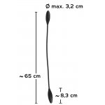 PODWÓJNY WIBRATOR Z WIBROBULLETEM CZARNY