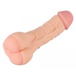 NATURE SKIN - 2IN1 REALISTYCZNY PENIS Z OTWOREM ANUSA 21CM