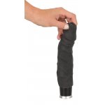 NATURE SKIN - REALISTYCZNY WIBRATOR Z ŻYŁAMI I ŻOŁĘDZIEM CZARNY