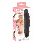 NATURE SKIN - REALISTYCZNY WIBRATOR Z ŻYŁAMI I ŻOŁĘDZIEM CZARNY