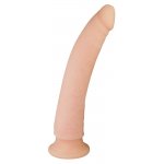 NATURE SKIN - MIĘKKIE NATURALNE DŁUGIE DILDO Z PRZYSSAWKĄ 22CM