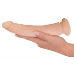 NATURE SKIN - MIĘKKIE NATURALNE DŁUGIE DILDO Z PRZYSSAWKĄ 22CM