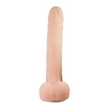 NATURE SKIN - MIĘKKIE NATURALNE DILDO Z JĄDRAMI 26CM