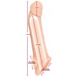 NATURE SKIN - REALISTYCZNA NAKŁADKA NA PENISA +5CM