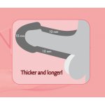 NATURE SKIN - NAKŁADKA NA PENISA Z POCISKIEM WIBRUJĄCYM 19CM