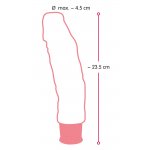 NATURE SKIN - REALISTYCZNY WIBRATOR Z ŻYŁAMI I ŻOŁĘDZIEM CIELISTY