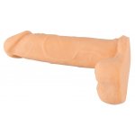 NATURE SKIN - REALISTYCZNE DILDO Z JĄDRAMI I ŻOŁĘDZIEM 20CM
