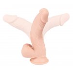 NATURE SKIN - DILDO O NATURALNYM WYGLĄDZIE Z JĄDRAMI 24CM
