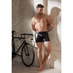 NEK - CZARNE SPODNIE BIKER MATOWE Z PRZESZYCIAMI