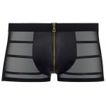 NEK - CZARNE MATOWE SPODENKI Z ZAMKIEM I WSTAWKAMI