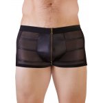 NEK - CZARNE MATOWE SPODENKI Z ZAMKIEM I WSTAWKAMI