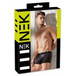 NEK - CZARNE MATOWE SPODENKI Z ZAMKIEM I WSTAWKAMI