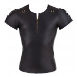 NEK - MATOWA KOSZULKA Z ZAMKIEM I D-RINGIEM