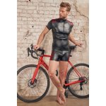 NEK - MATOWA KOSZULKA BEZRĘKAWNIK Z CZERWONYMI PASKAMI