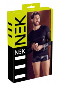 NEK - DŁUGA KOSZULKA Z SIATECZKI I UPRZĘŻĄ NA KLATKĘ