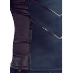 NEK - MATOWA KOSZULKA BEZRĘKAWNIK Z PASKAMI Z PRZODU