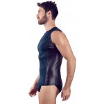 NEK - MATOWA KOSZULKA BEZRĘKAWNIK Z PASKAMI Z PRZODU