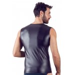 NEK - MATOWA KOSZULKA BEZRĘKAWNIK Z PASKAMI Z PRZODU