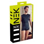 NEK - MATOWA KOSZULKA BEZRĘKAWNIK Z PASKAMI Z PRZODU