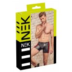 NEK - MATOWE SPODENKI Z CZERWONYMI WSTAWKAMI I SUWAKIEM