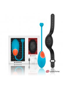 NIEBIESKIE JAJECZKO WELLNESS WEAR WATCH Z CZARNYM ZEGARKIEM