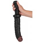 NMC - MEGA DUŻE DILDO W CZARNYM KOLORZE Z ŻYŁAMI 38CM