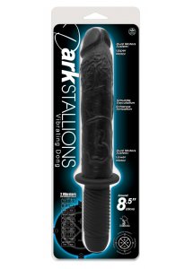 NMC - CZARNY NATURALNY WIBRATOR Z ŻYŁKAMI 35CM