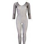 NO:XQSE - SIATKOWE BODYSTOCKING Z OTWARTYM KROKIEM S-L