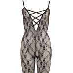 NO:XQSE - KOMBINEZON Z EFEKTEM KORONKI I SEKSOWNYM DEKOLTEM