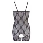 NO:XQSE - KRÓTKI KOMBINEZON Z OTWARTYM BIUSTEM I KROKIEM