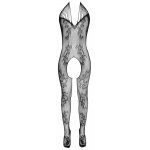 NO:XQSE - UWODZICIELSKI KOMBINEZON Z OTWARTYM KROKIEM CZARNY