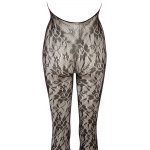 NO:XQSE - KOMBINEZON Z FILIGRANOWEJ SIATKI Z OTWARTYM KROKIEM