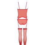 NO:XQSE - EROTYCZNY STRÓJ UWODZICIELSKI CZERWONY S-L