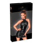 NOIR - SUKIENKA MINI Z PASKIEM NA SZYJĘ I GŁĘBOKIM WYCIĘCIEM NA PLECACH